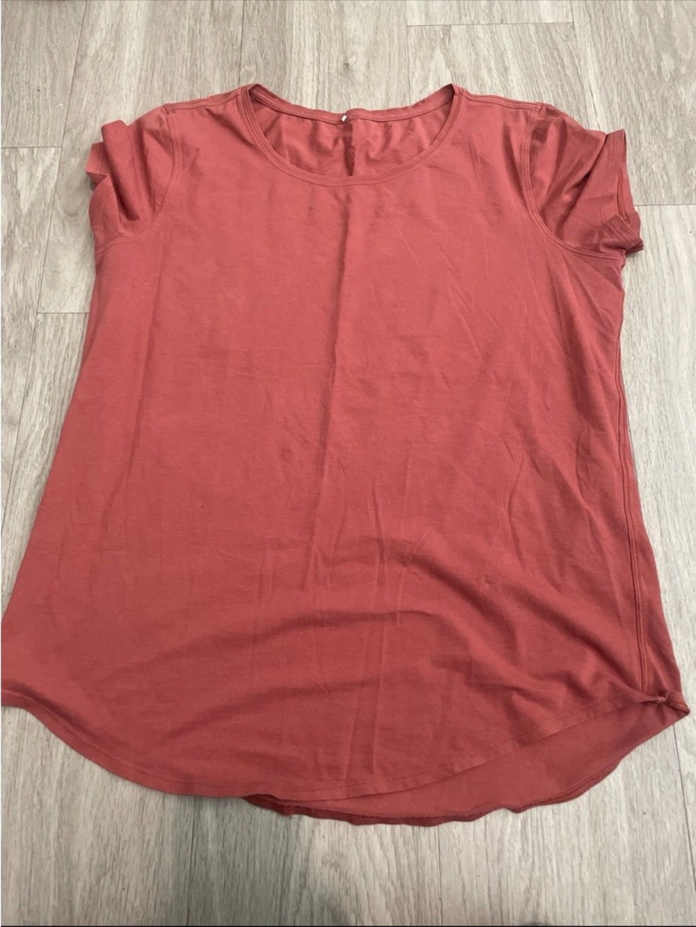 lululemon athletica Short Sleeve Crewneck Top in Rust